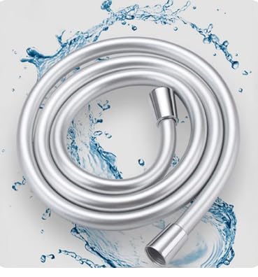Shower Hose, Extra Flexible Shower Hose, PVC Anti-Burst Anti-Kink 10 Bar Brass Nut 360 Degree Anty Twist (150cm)