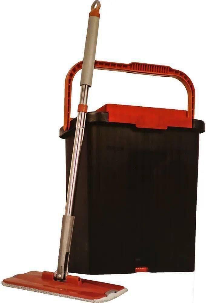 Generic Parquet Super Patriotic Bucket - Stainless Steel Handle For Effective Cleaning