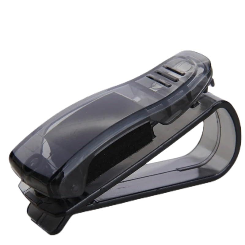 "Car Glasses Holder with License and Card Holder - Vehicle Organization and Accessories Storage"