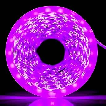 Meridian 5M Phyto LED Grow Lights Full Spectrum 300 LEDs 5050 Chips for Hydroponic Plants Grow Greenhouse Without adapter IP65 Waterproof 1Pink