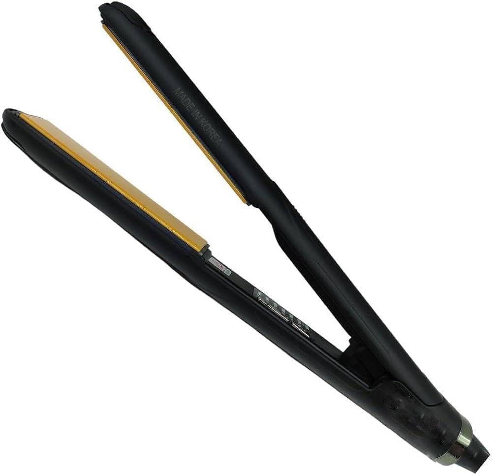 Salon Quality Hair Straightener with 980°C, Perfect for Curly and Straight Hair, 30s Fast Heating with 360° Swivel Cord, 50W Korean