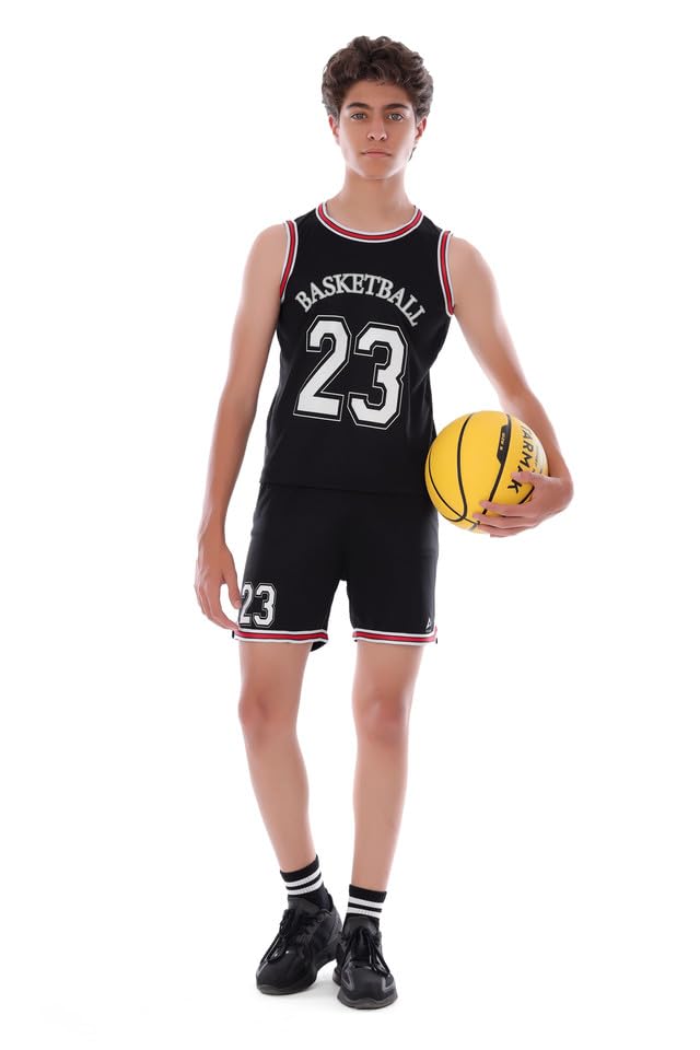Boys Basketball Kids Kit – Sporty Sleeveless Jersey and Shorts Set