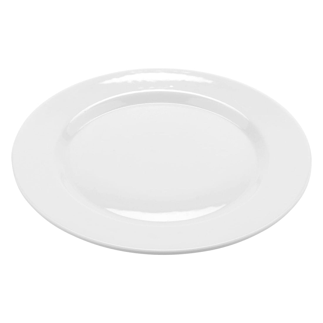 G.E.T. Enterprises GET High-Strength Porcelain Dinner Plate, 11", White (Set of 12)