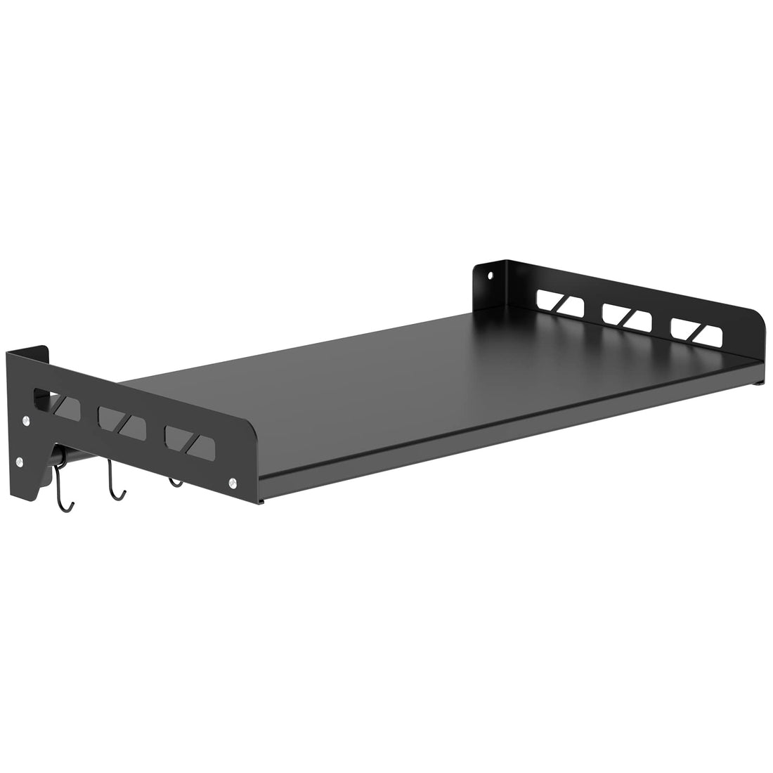 22IN Wall Shelf Metal Shelving Heavy Duty Commercial or Household Grade Wall Mount Microwave Oven Shelf with Fixing Kit