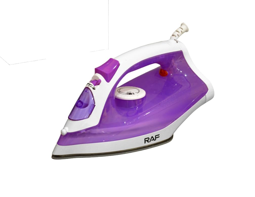 RAF Steam Iron R.1246P, 2200 Watt, 220v, 50Hz, Purple