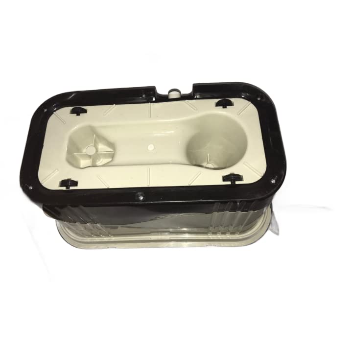 Bucket Rotating Bucket Strainer Stainless Forera Wheel for Easy Movement (White in Black)