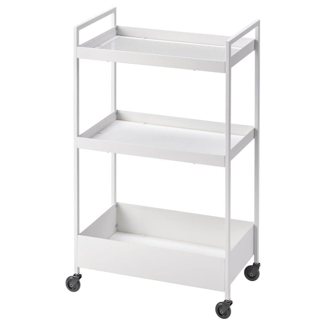 Digital Shoppy NISSAFORS Trolley, White, 50.5x30x83 cm (19 7/8x11 3/4x32 5/8 ") (White)