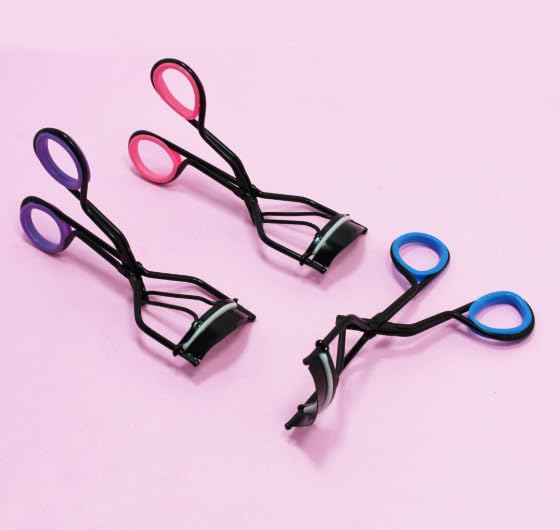 Professional Eyelash Curler - Luxury Stainless Steel Eyelash Curler with Soft Silicone Pad for Perfect Curling and Stay Long Lasting All Day for Natural Charming Eyes Look (Multicolor) 1 Piece