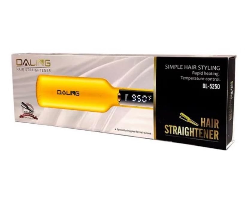 980°F Professional Ceramic Hair Straightener – 55W Super Fast Heat Up – Digital Display + 8 Heat Levels – 360° Swivel Cable – Straightening & Smoothening for All Types – Hair Straightener Professional