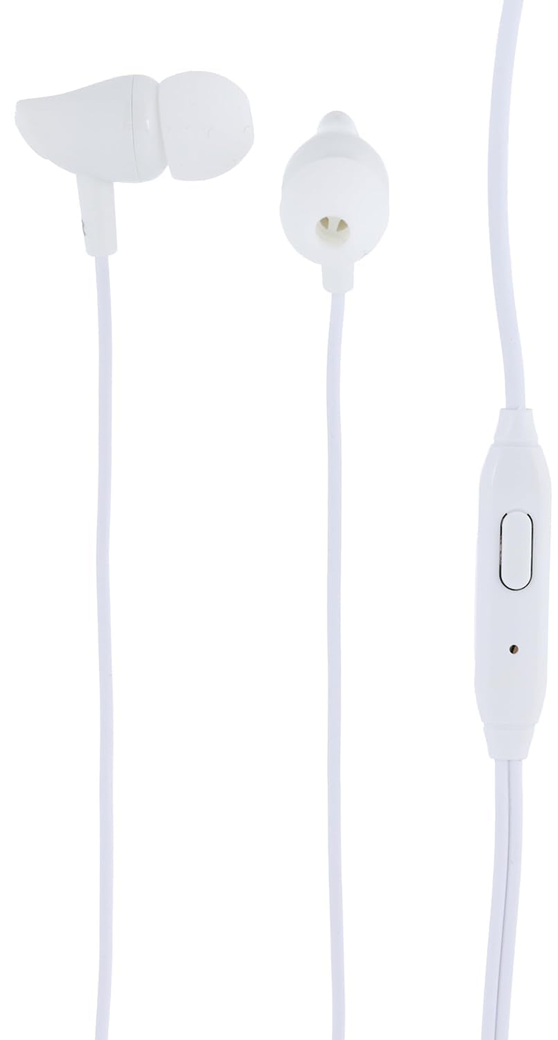 USAMS EP-37 In-ear Plastic Earphone 1.2M -White Headphones Headset Wired