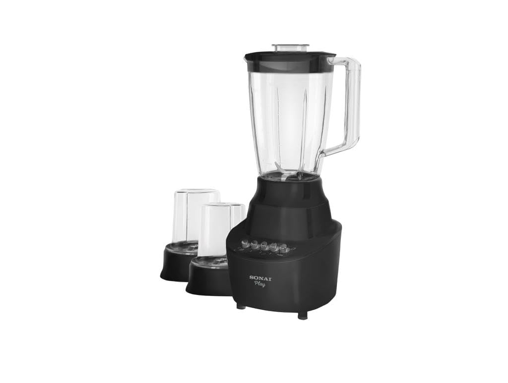 Sonai Play blender 3x1,with 2 Grinder, 3 Speeds,1.5 L,400 W,Black -MAR-2300
