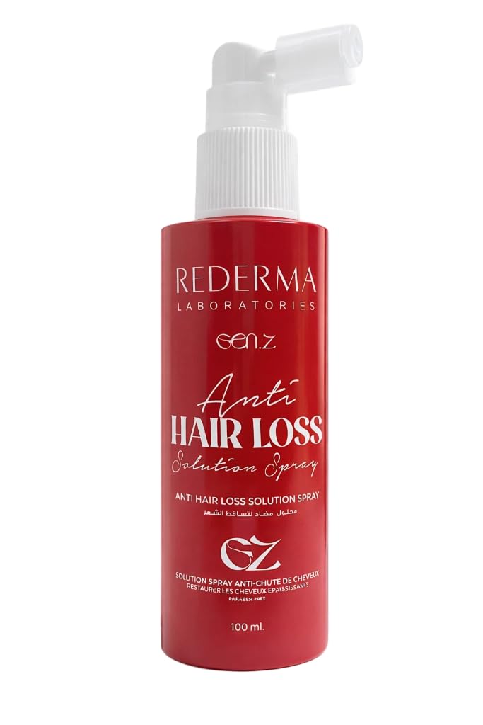 Rederma Anti Hair Loss Spray with Caffeine, Biotin, Garlic Extract & Rosemary, Strengthens Roots & Reduce Hair Loss & Hair Fall, Nourishes Scalp, Leave-in Tonic for Thinning Hair, 100ml