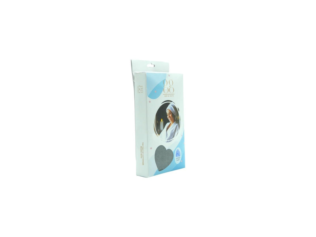 GG Bed & Bath Hair Towel Bonnet, 100% Egyptian Cotton, Available in Beige, White, Rose, and Grey (Gray)