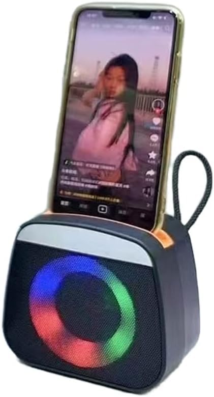 Speaker Bluetooth Desktop Wireless Portable 5W Music Player With Phone Holder LED Light, USB AUX Radio Support, High Quality Sound Z170