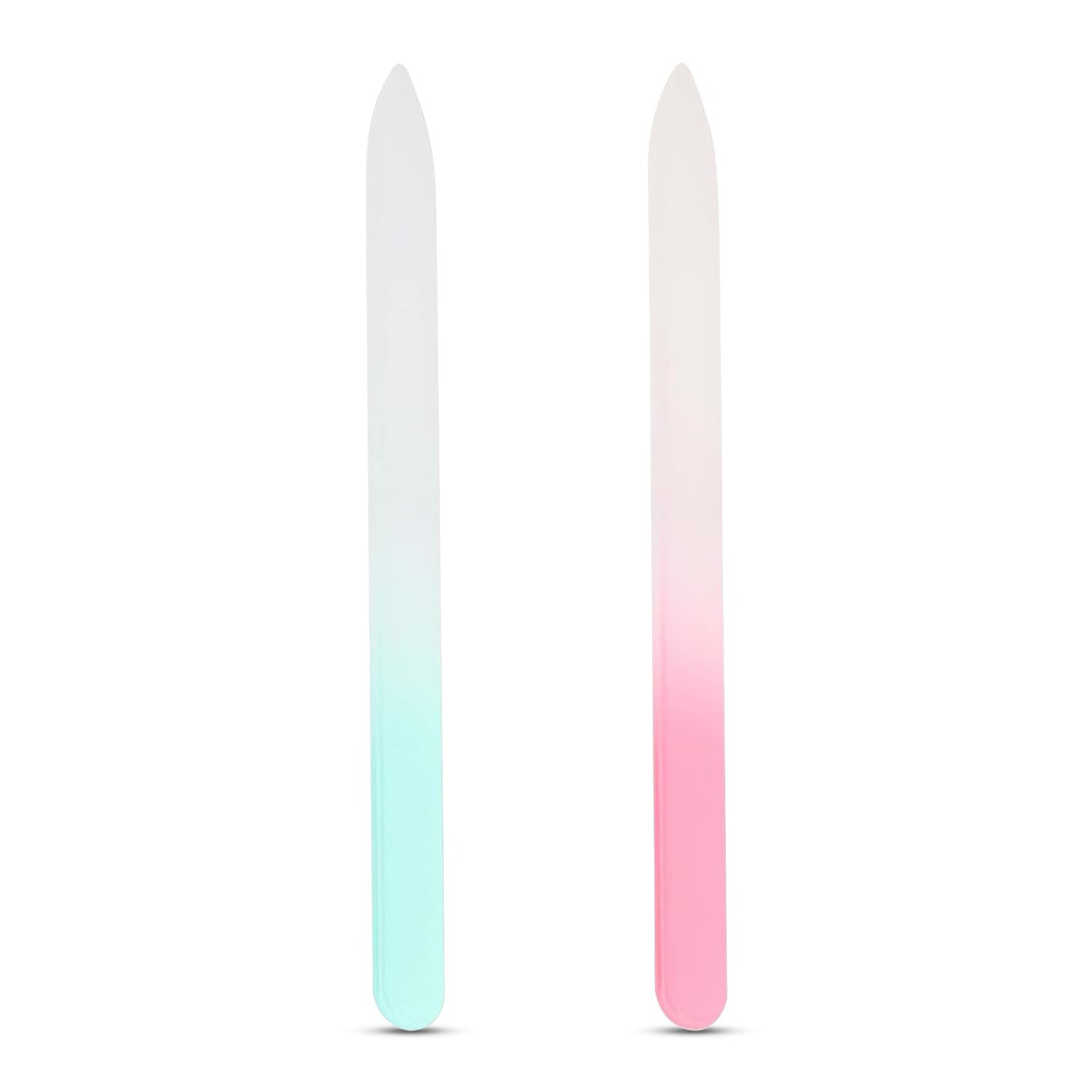 ARMaze Nail File 2 Pack Glass Nail File Double Sided Crystal Nail Buffer Files for Natural Artificial Nails Shaping & Styling,Premium Manicure Pedicure Tool for Women,Men Home and Salon Use