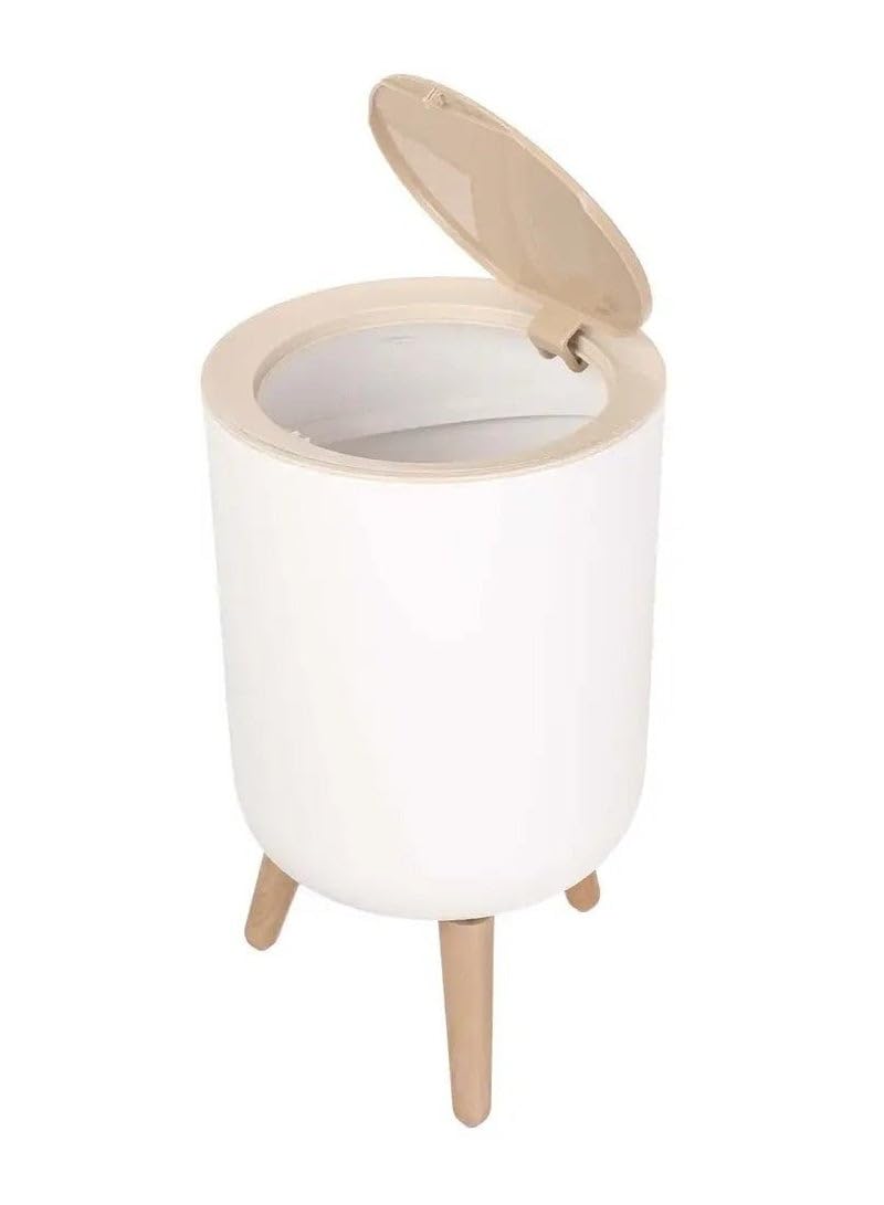 3-Piece Touch Cover Trash Can Set, With A Beautiful Decorative Design, Suitable For Any Place In The Home, Offices And Hotels