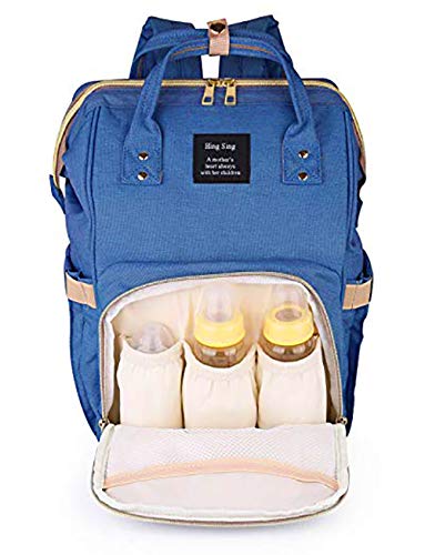 House of Quirk Baby Diaper Bag Maternity Backpack (Navy Blue)