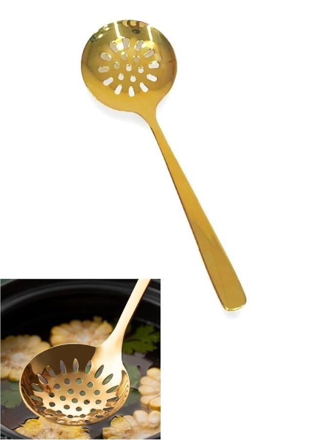 Happy Home Stainless Steel Serving Spoon 25cm Gold