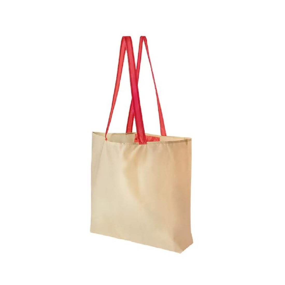 Digital Shoppy PLANTERING Carrier Bag, Light Brown/red, 45x36 cm (17 ¾x14 ¼ ")