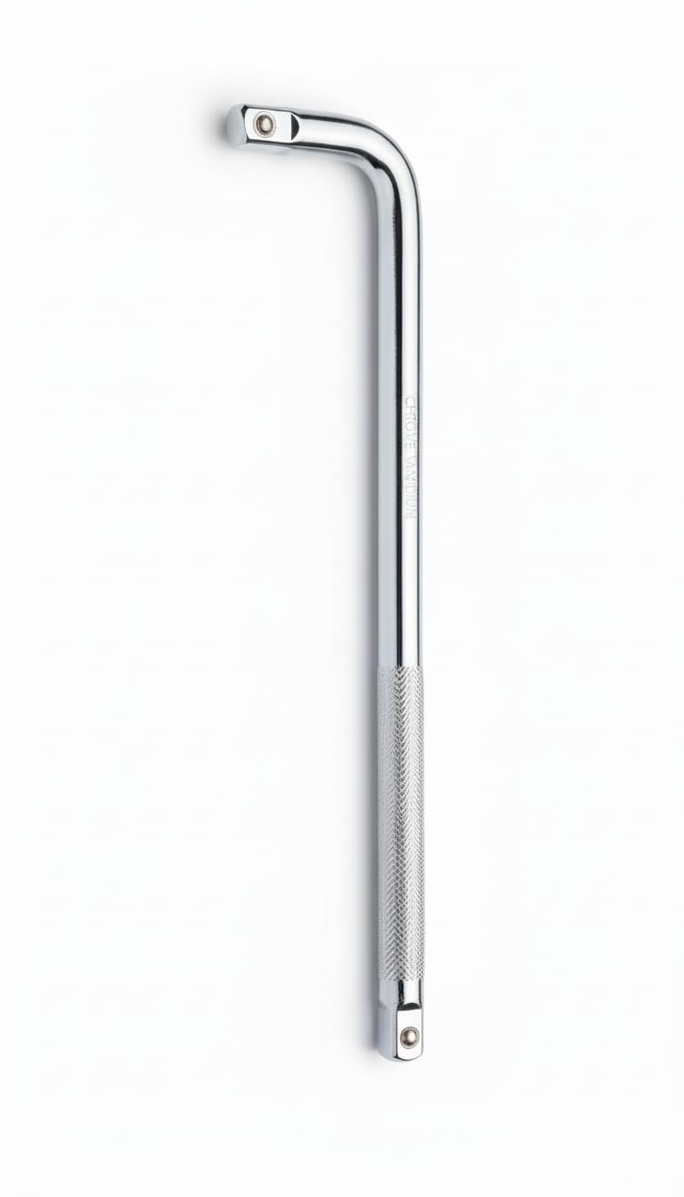 Professional Chrome Vanadium L Wrench, 30cm, Non-Slip Handle, for Workshop and Automotive Use, Rustproof Surface