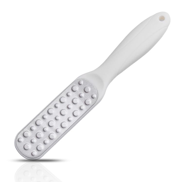 Nopatia Professional Foot File Callus Remover Callus Remover and Soften Heels, Durable Manual Pedicure Tool for Foot Care at Home, Ergonomic Lightweight Design for Attractive Silky Touch (White)