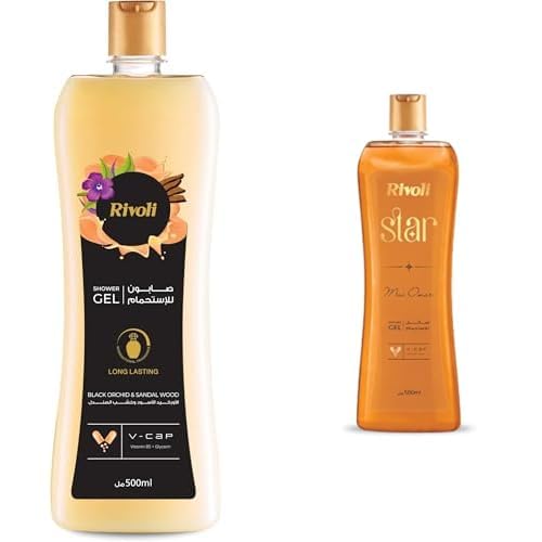 Rivoli Shower Gel Black 500 ml and Rivoli Shower Gel Star 500 Ml