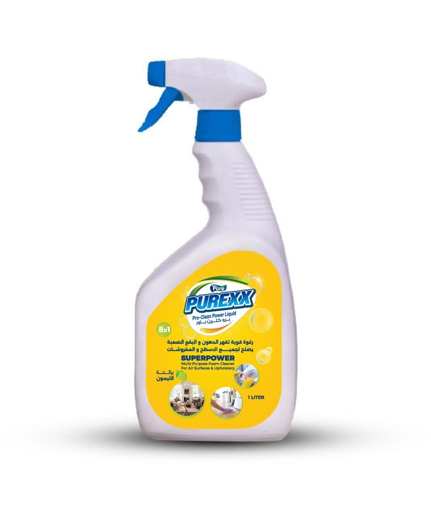 PUREXX 8 In 1 Super Strength Multi Purpose Cleaner With Lemon Sent - 1 Liter