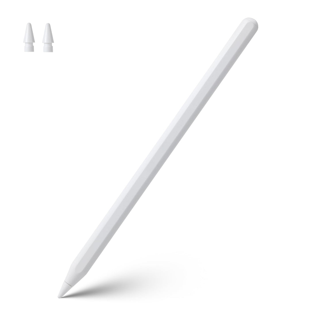 Stylus Pen for iPad, Apple Pencil 2nd Generation Alternative, Magnetic Wireless Charging, Active Capacitive Lapiz Precision iPencil for iPad Air 5th 4th Gen, iPad Pro 12.9 11 inch, iPad Mini 6 (White)