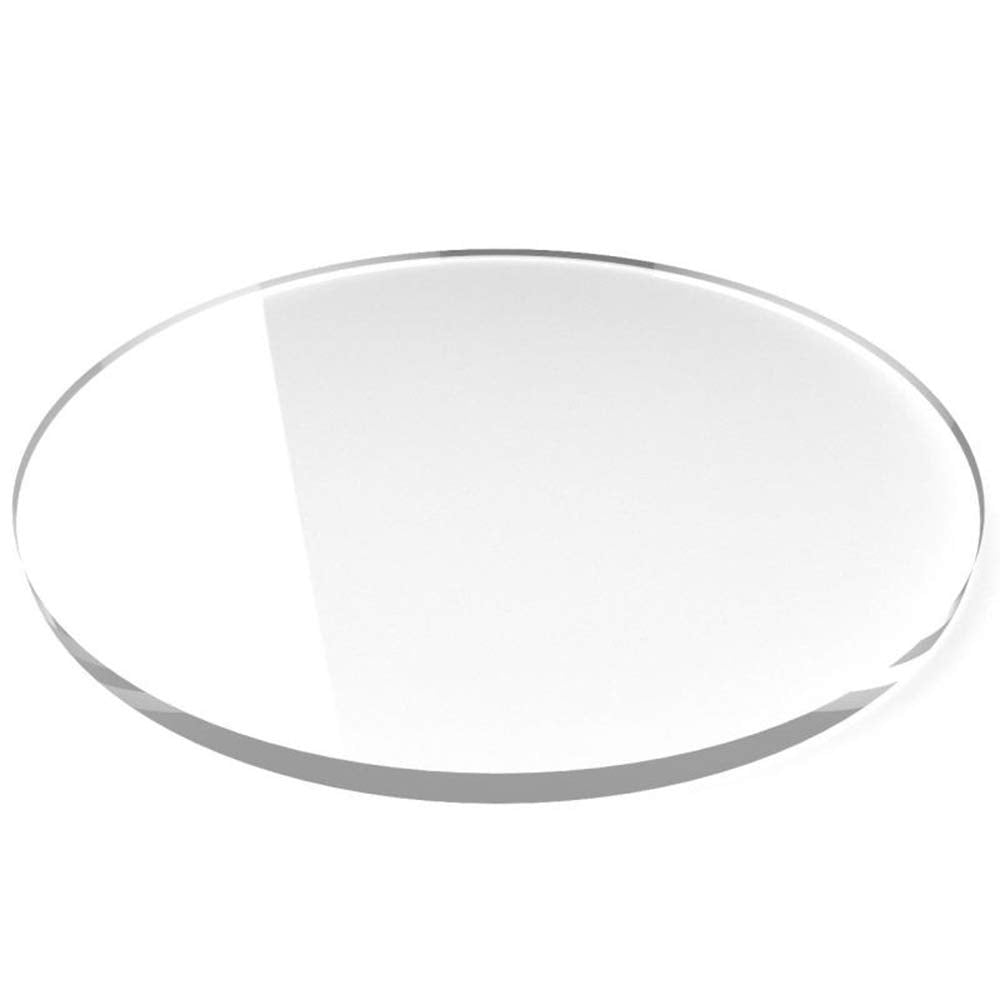 Round Acrylic Blank Disc Plexiglass Lucite Sheet Clear Laser Cut Circle (12" Diameter, Thickness 1/8 inch)