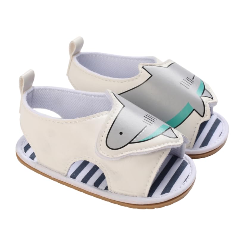 Mix&Max baby-boys Synthetic Leather Sandal Shape Shark Flat Sandal