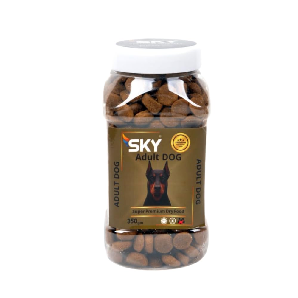 SKY Dry Dog Food 350g - Premium Dry Food for Adult Dogs, Travel and Sample Pack for Energy Conservation and Joint Health