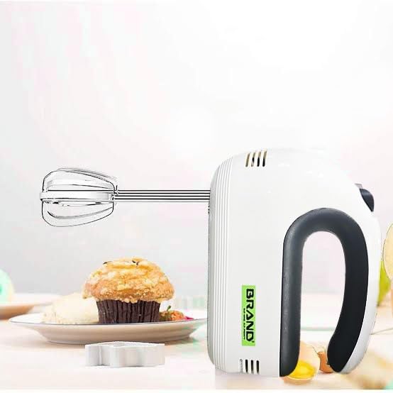 Electric Hand Mixer Powerful Performance Ergonomic Design for Easy Food Preparation (Black)