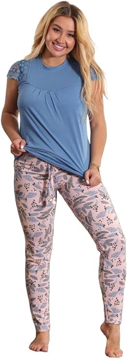 9Street Corner Women's Summer Pajamas Soft Cotton Pajamas - Code 318