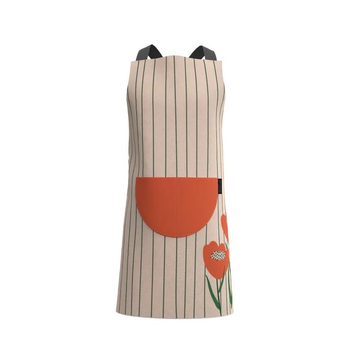 ARTMOOD HOME Apron, Cross-Back Design, Soft Cotton-Like Fabric, One Size, Lightweight Breathable Unisex with Front Pocket, for Cooking, and Daily Use