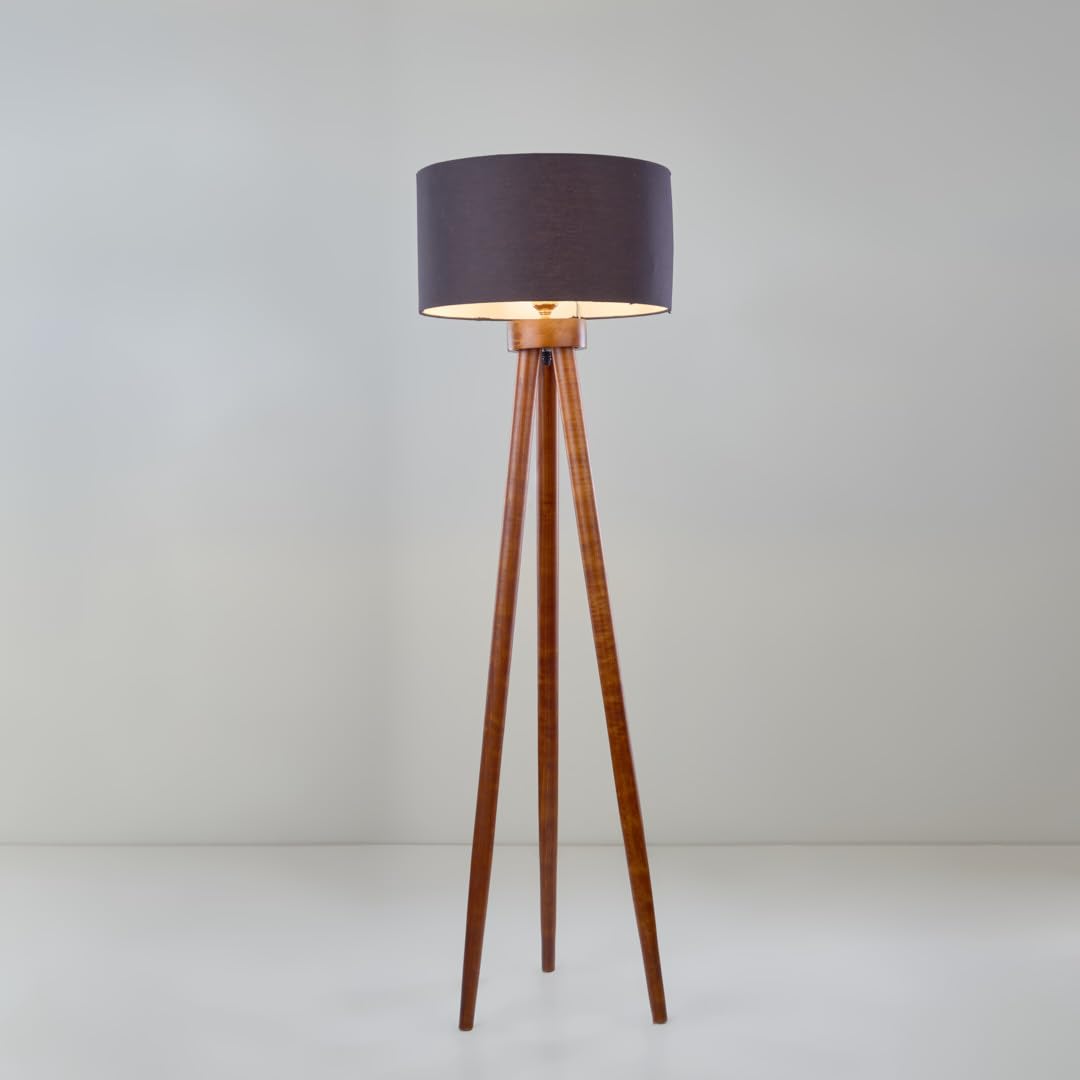 Oops Tripod Floor Lamp for Home & Living Spaces – Modern Floor Lamp – Dark Red/Black - Style 3