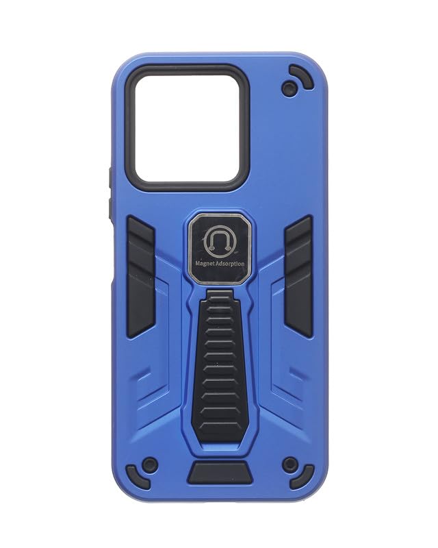 Plastic Back Cover With Holder For Honor X8b, Blue new-9-37328587