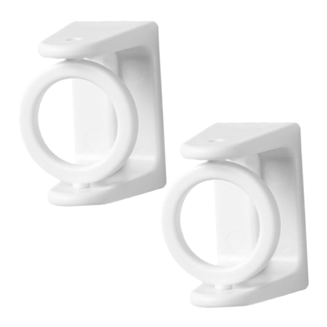 2 Pieces Rod Holders without Holes Shower Rod for Curtain Bathroom Accessory Hook Shower Rod Holder Shower Rod Holders Bathroom Toilet Curtain Rod