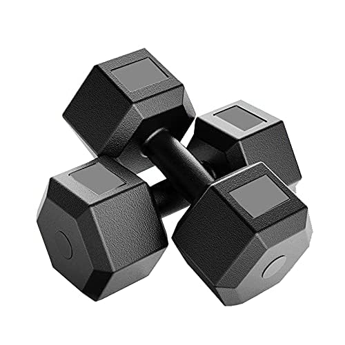 PVC Dumbbell Set (Multicolor) 1 Pair Hex Dumbbell