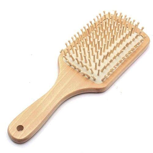 one year warranty_1Pc Wooden Hair Vent Paddle Brush Hair Keratin Care Spa Massage Antistatic Comb Styling Brushes Tools