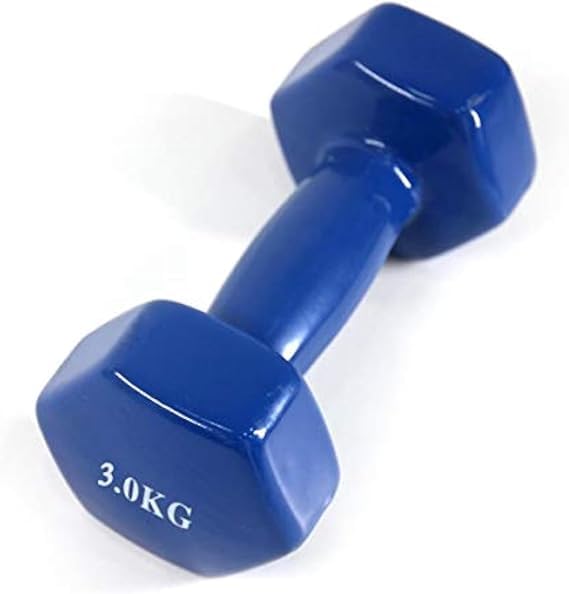 Dumbbell weights 3 kg, blue