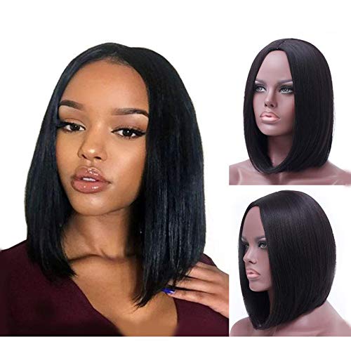 ECIF Mid Length Women Hair Lace Front Human Hair Wigs