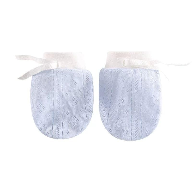 Pairs of multi-color baby anti-scratch gloves, suitable for newborn babies 0-12 months
