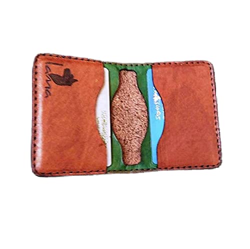 Lama Brown Leather For Unisex - Card & ID Cases