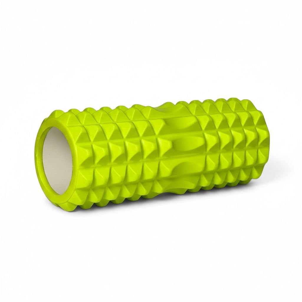Foam Roller for Exercise & Muscle Recovery – High Density Foam Roller for Muscle Massage, Yoga & Fitness – Suitable for Gym & Home Workouts (Green)