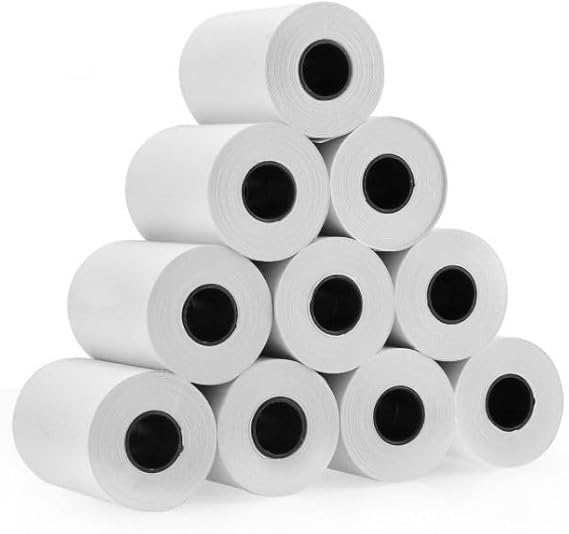 5.8cm Thermal Printing Paper for Instant & Visa Multi-Use Machine High Quality Thermal Printer Paper (Thermal Printing Roll) THERMAL PAPER (10, 14m)