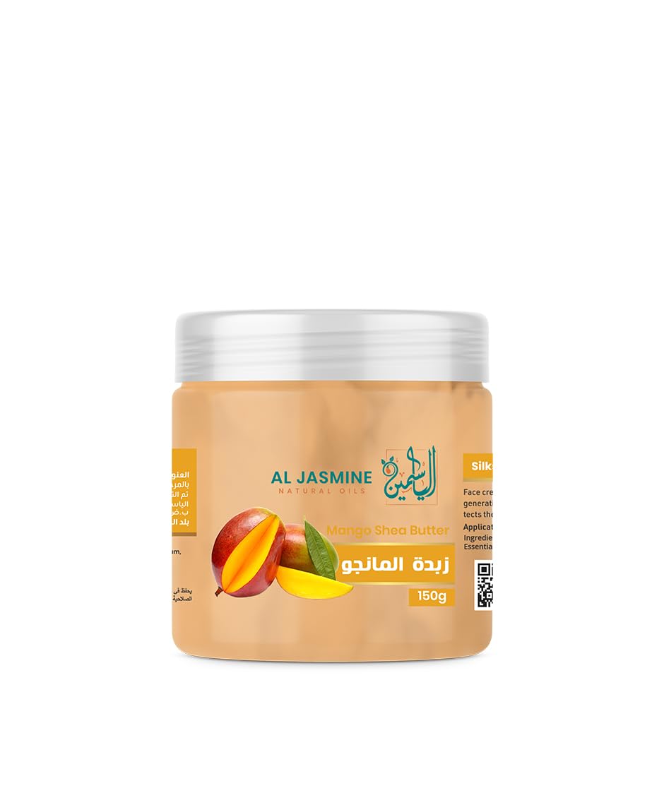 AL JASMINE NATURAL OILS 100% Mango Shea Butter Blend | Fights Premature Skin Aging | Reduces Acne | Helps Soften the Heels and Protects from Cracking (Shea Butter with Mango