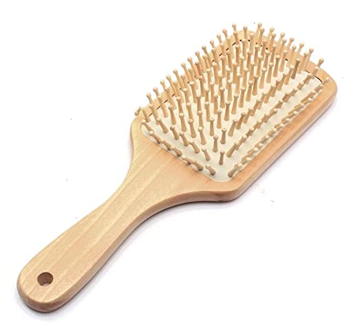 1Pc Wooden Hair Vent Paddle Brush Hair Keratin Care Spa Massage Antistatic Comb Styling Brushes Tools6120_ with two years guarantee of satisfaction and quality