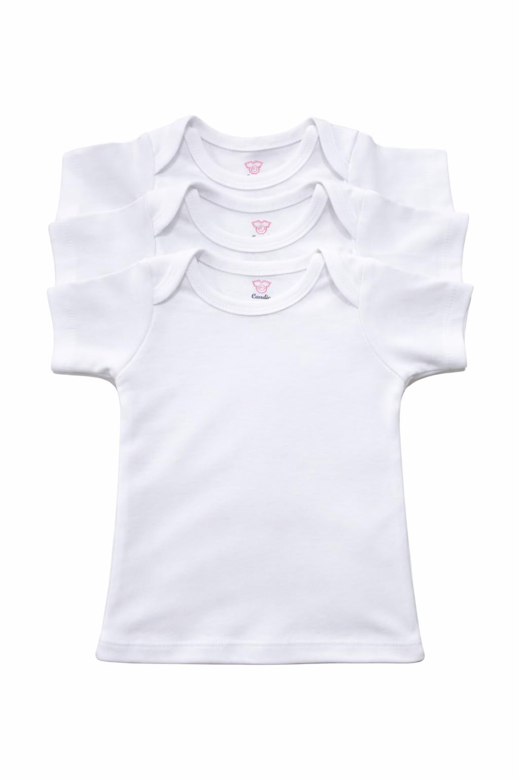 Newborn Baby Clothing Pack of 3 – Bodysuits, T-Shirts – Soft Cotton - Envelop Neck - Candy