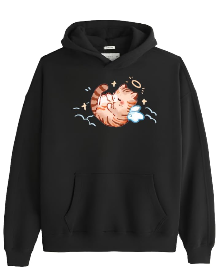 kawaii cute cat kitty black hoodie 114