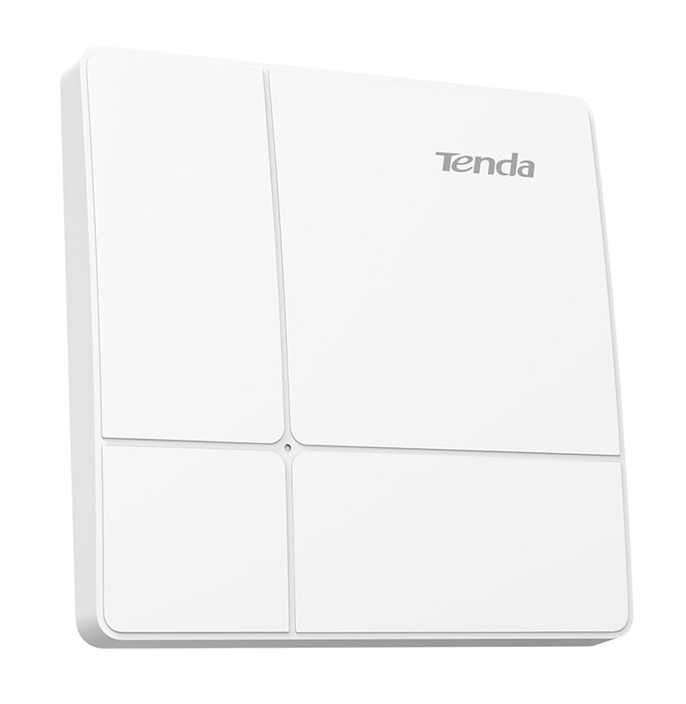 Tenda WiFi Access Point Wireless Access Point, Gigabit Ethernet Port 10/100/1000 Mbps, Dual-Band 5Ghz&2.4Ghz, AC1200, PoE 802.3af Support, MU-MIMO, Ceiling or Wall Mount, White(I24)